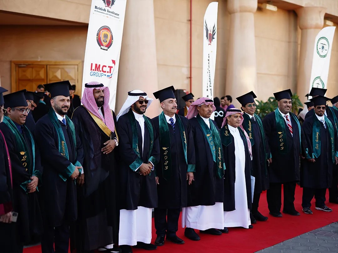  Emirati graduate receiving British-accredited certificate at Gate Academy Dubai. 